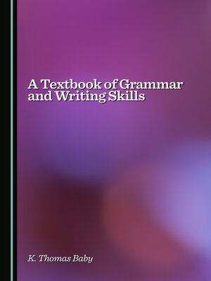 cover image of A Textbook of Grammar and Writing Skills